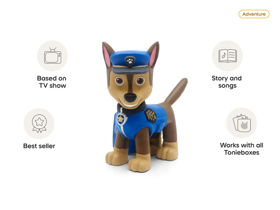 paw patrol chase tonie