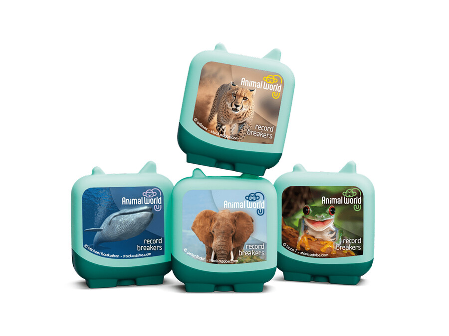 dierenwereldrecordbrekers clever tonies - 4-pack