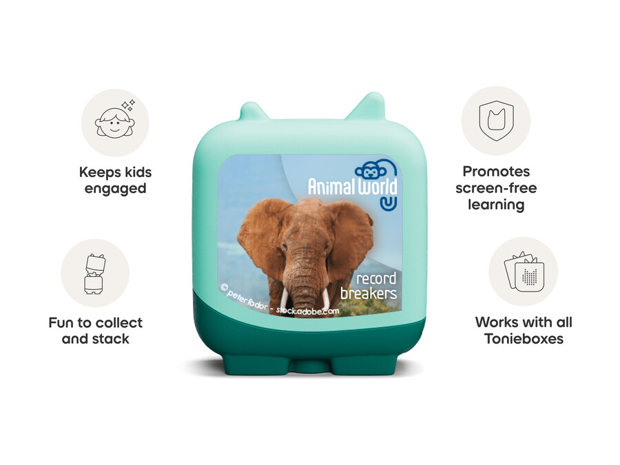 dierenwereldrecordbrekers clever tonies - 4-pack